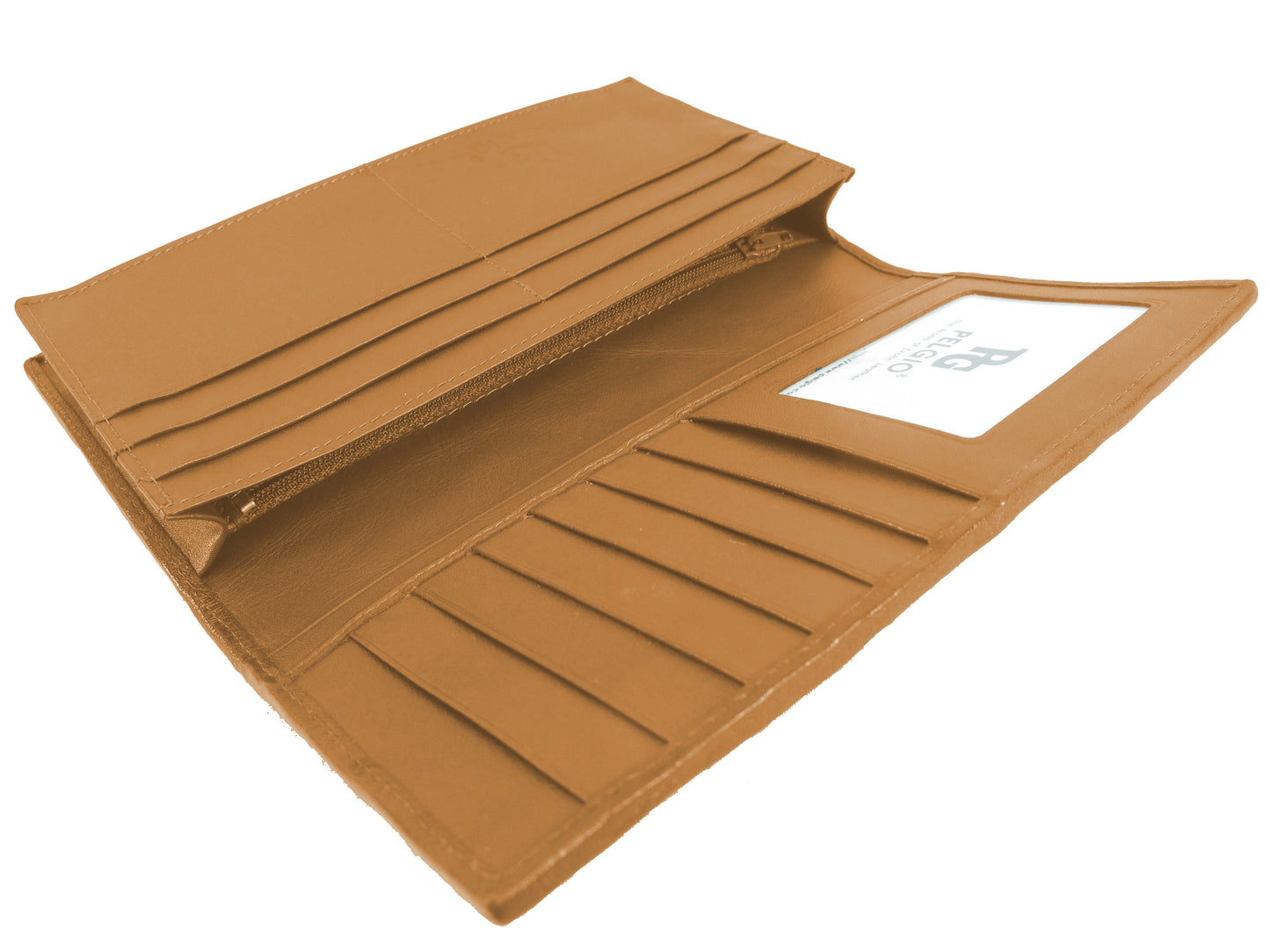 Genuine Crocodile Backbone Skin Leather Checkbook Long Wallet